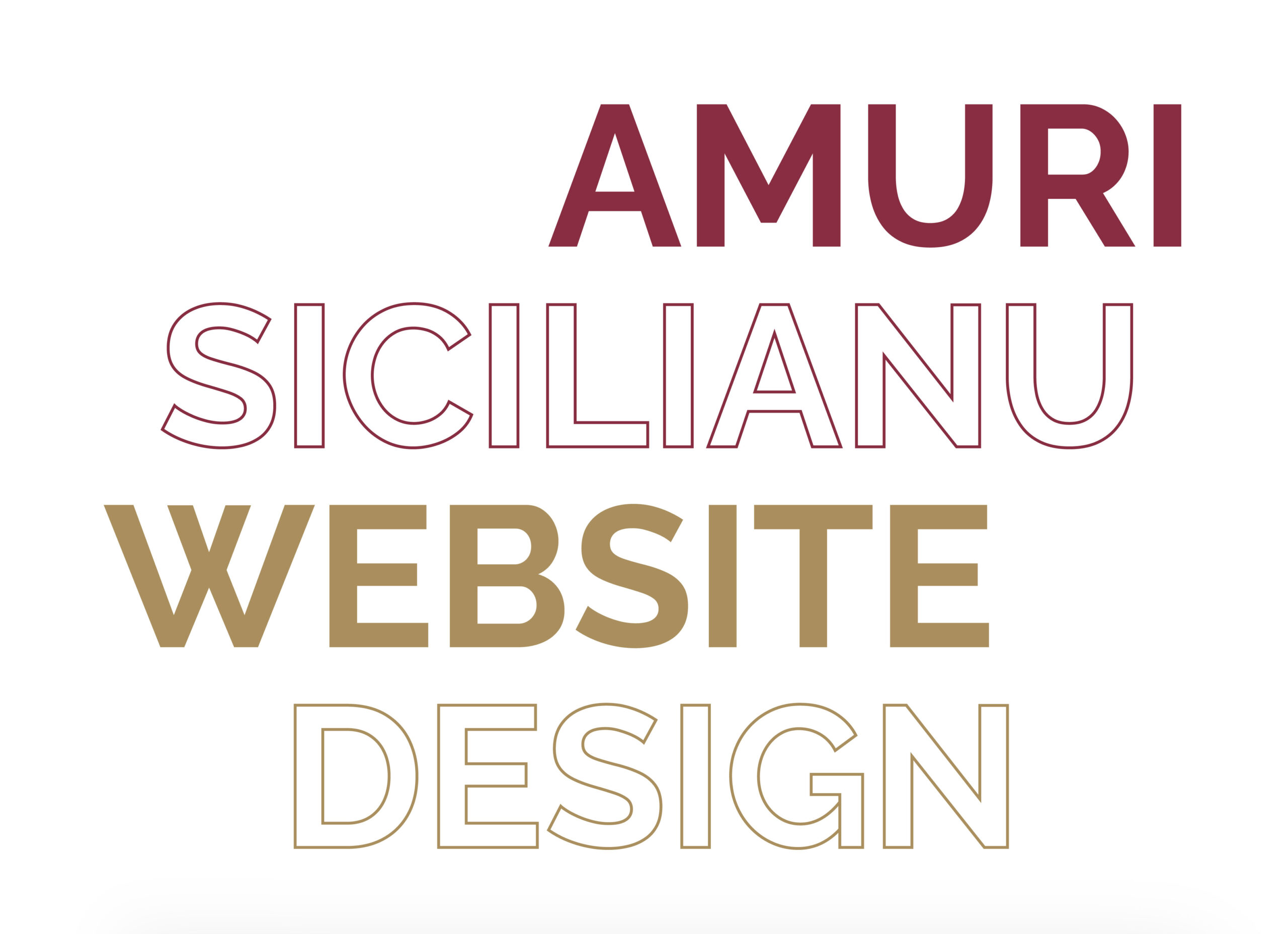 simone staffieri web graphic design - amuri sicilianu website design